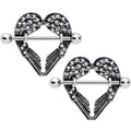 Crystalline Gem Angel Wings Nipple Shield Set