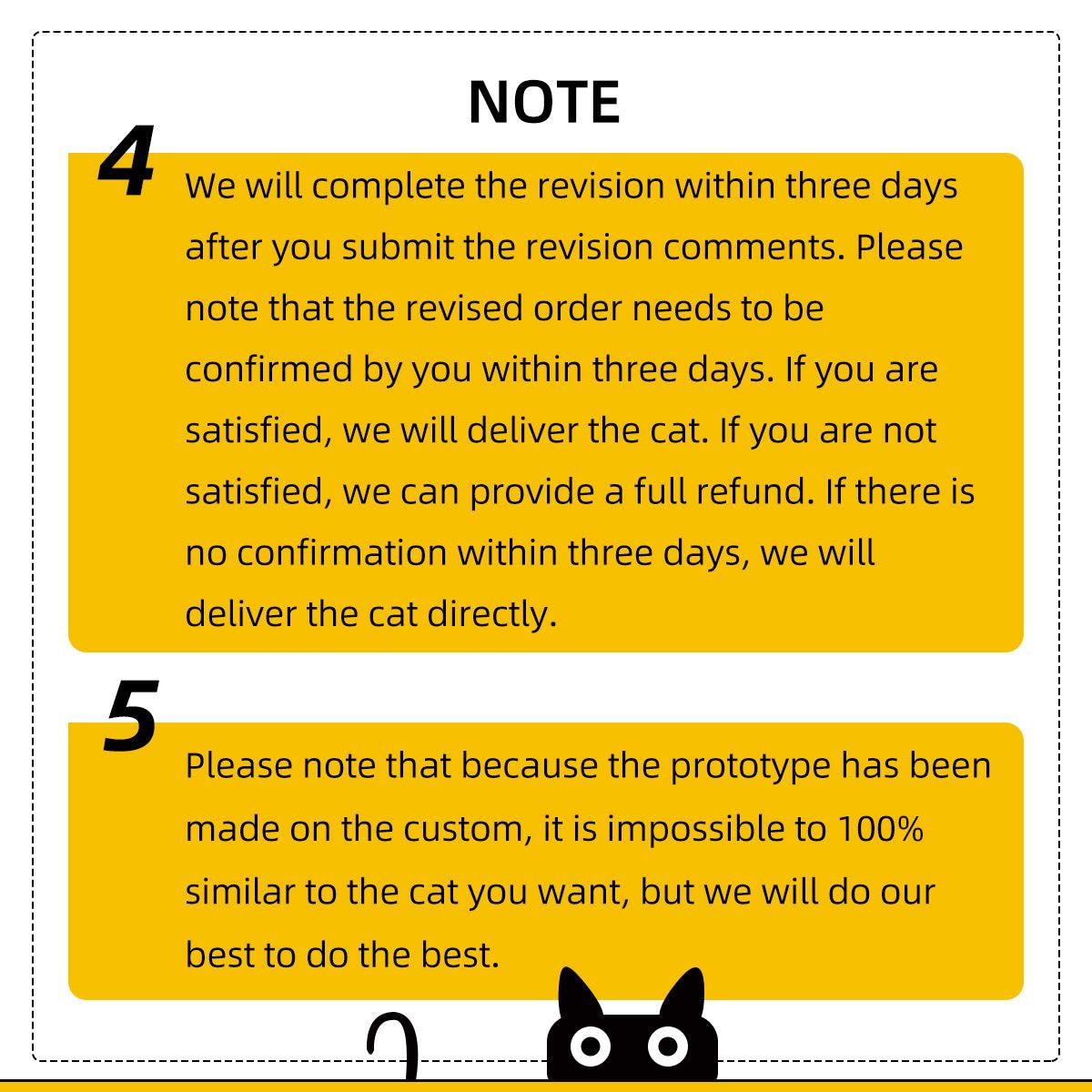 Custom Cat Plush from Photo – Basic Personalized Memorial Keepsake