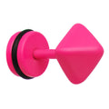 Pink Neon Enamel Pyramid Cheater Plug