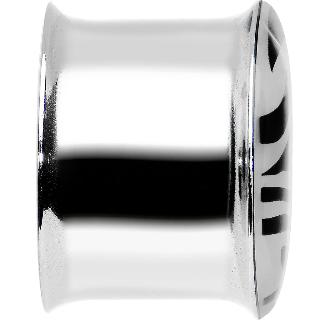 5/8 Stainless Steel Blue Tiger Print Solar Activated Saddle Plug