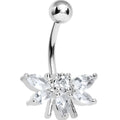 Crystalline Gem Honey Bee Belly Ring