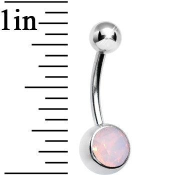 Pink Mystical Opal Belly Ring