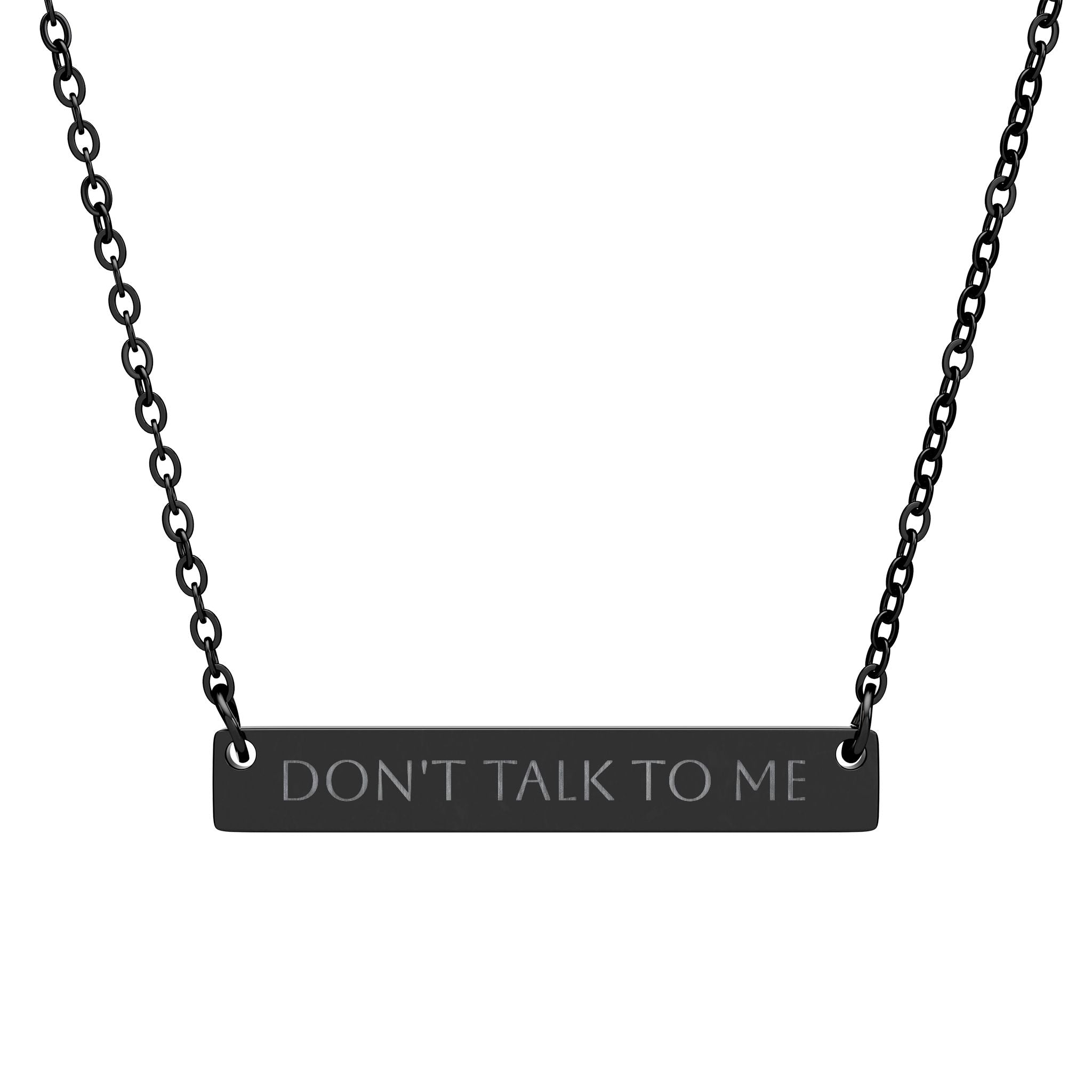 CUSTOM Personalizable Engraved Horizontal Bar Necklace