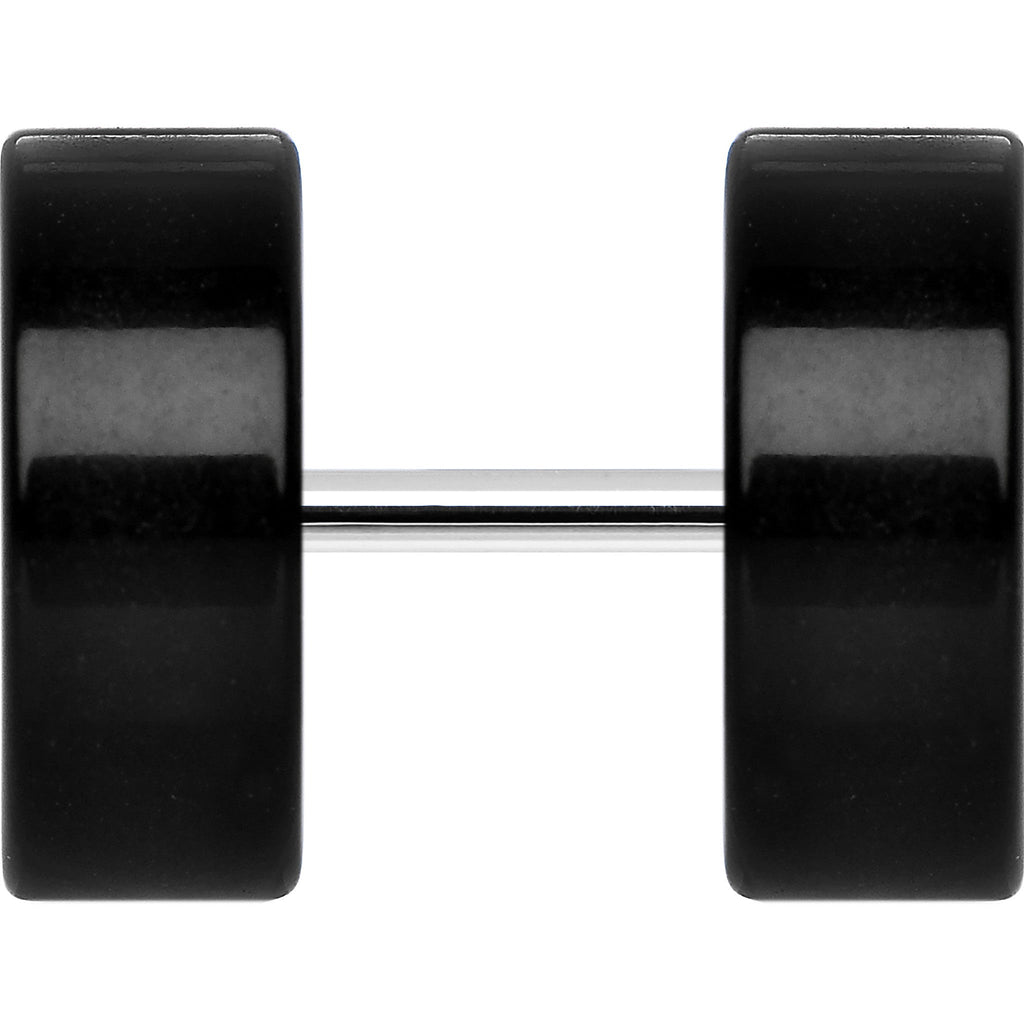 Black Acrylic Cheater Plug Set Looks Like 00G