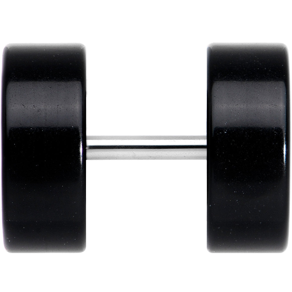 Black Acrylic Cheater Plug Set Looks Like 00G