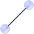 Blue Mist Acrylic Ball Barbell Tongue Ring
