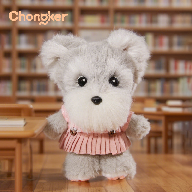 Gray Schnauzer Dog Charm- Kawaii Puppy Charm for Teens