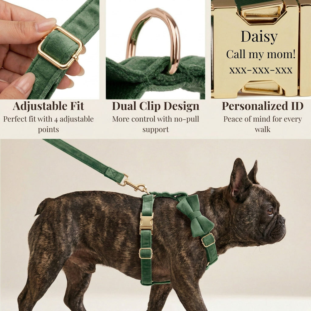 Forest Green Velvet Set