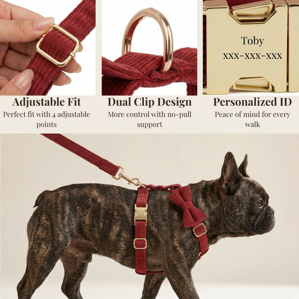 Dark Red Corduroy Set