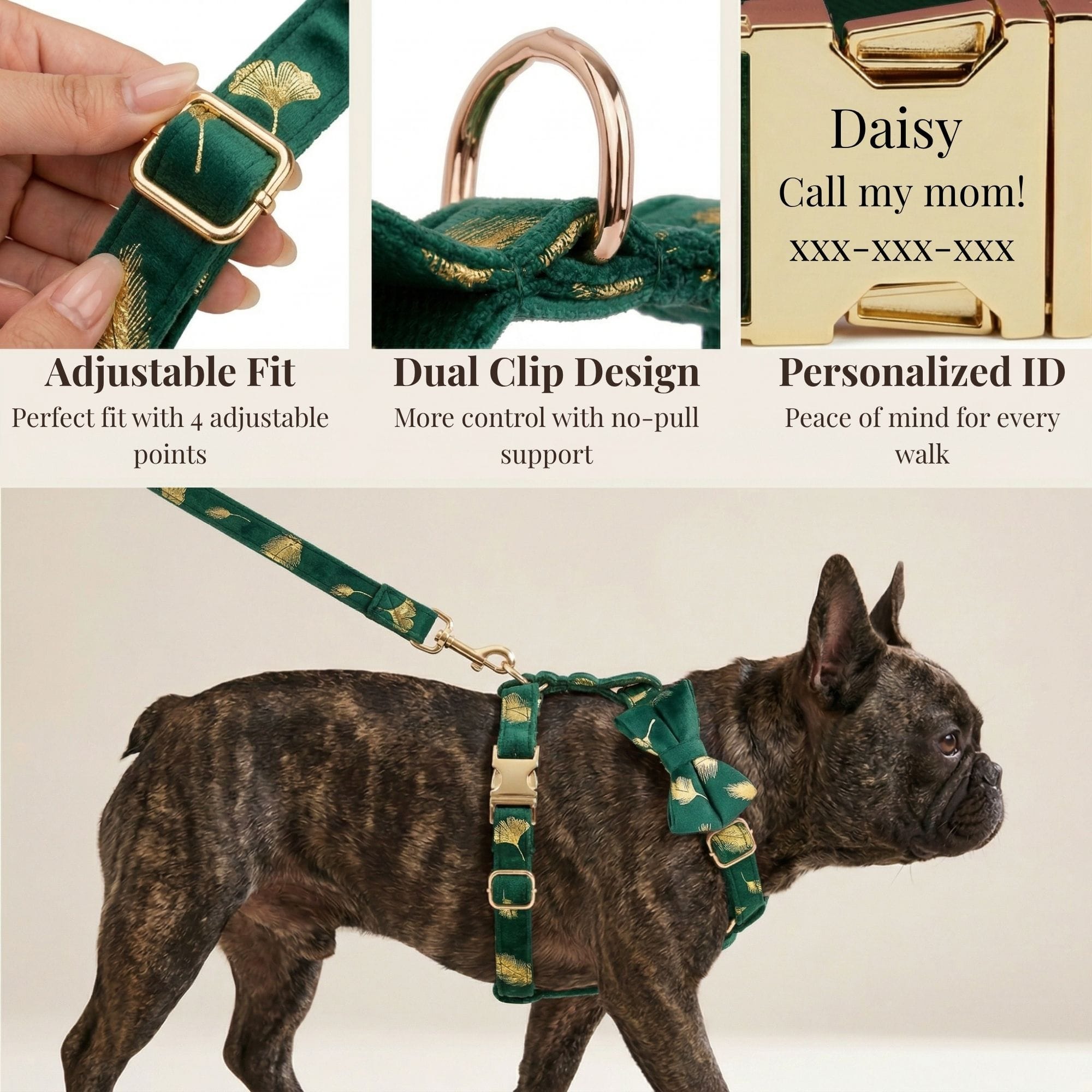 Green Feather Velvet Set