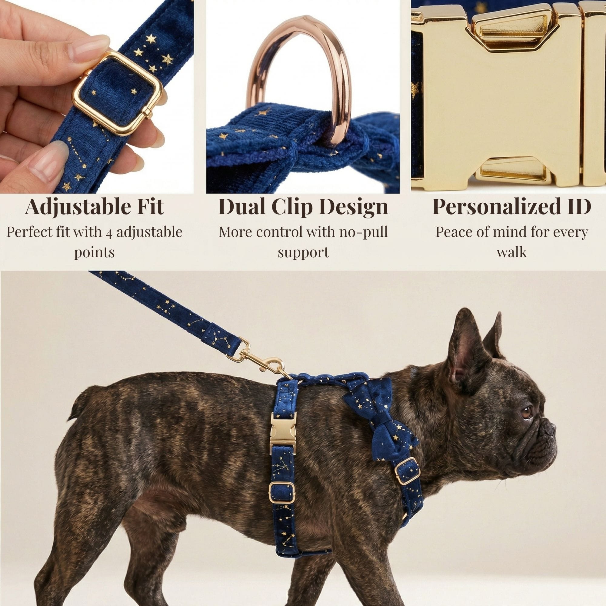 Dark Blue Velvet Set