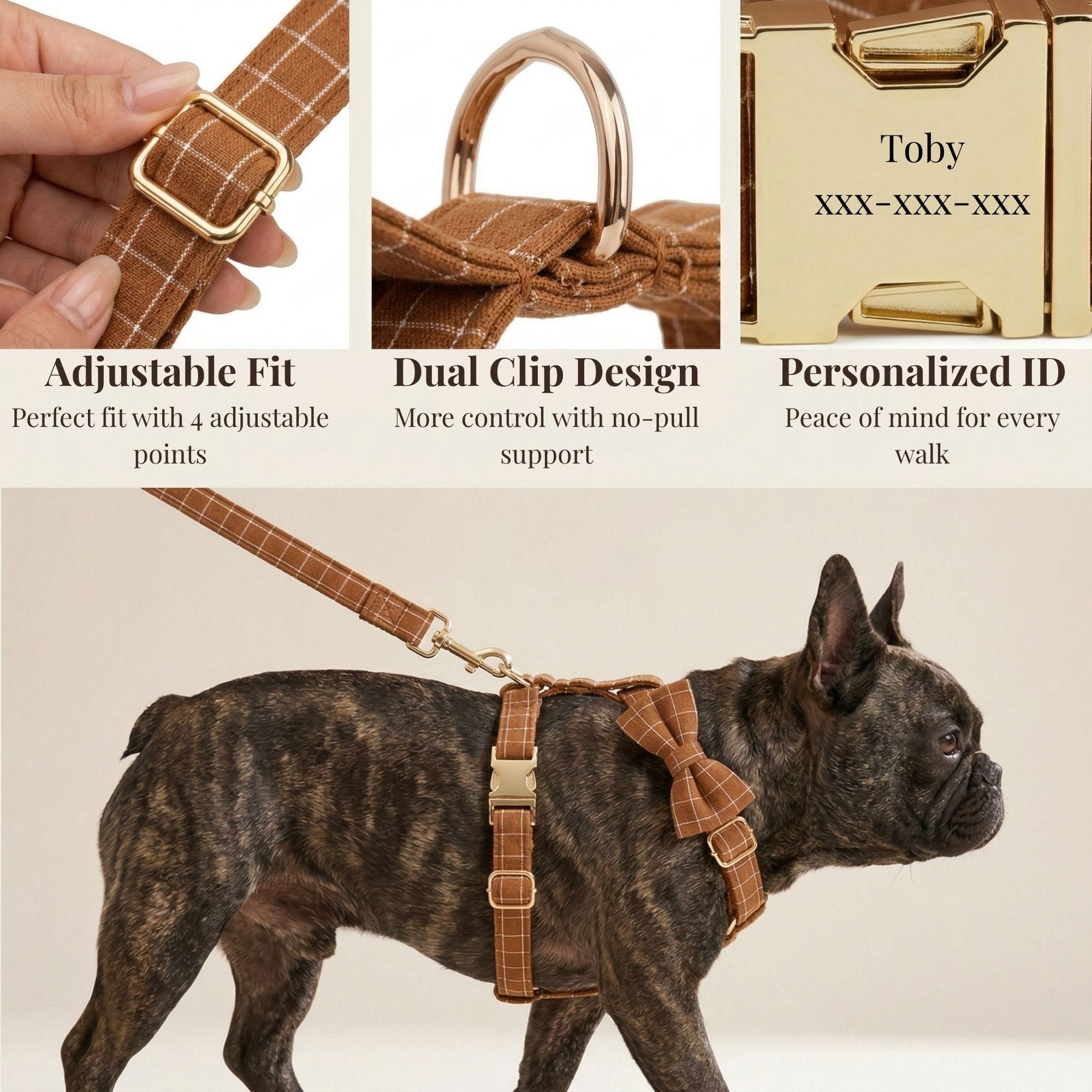 Classic Brown Plaid Set
