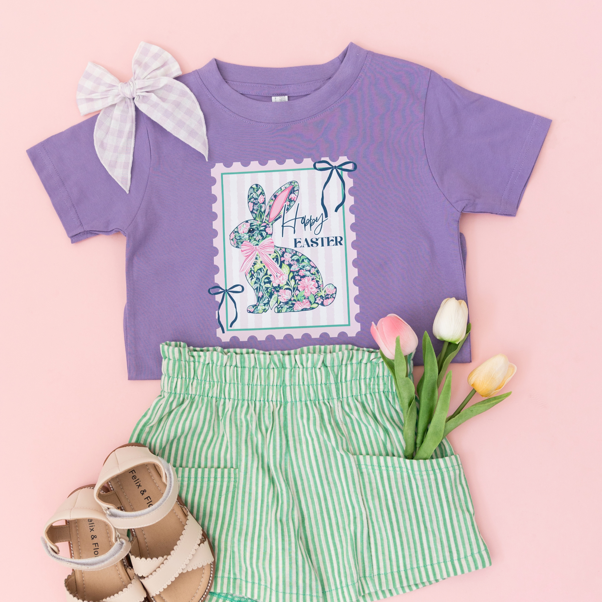 Happy Easter Stamp Bunny