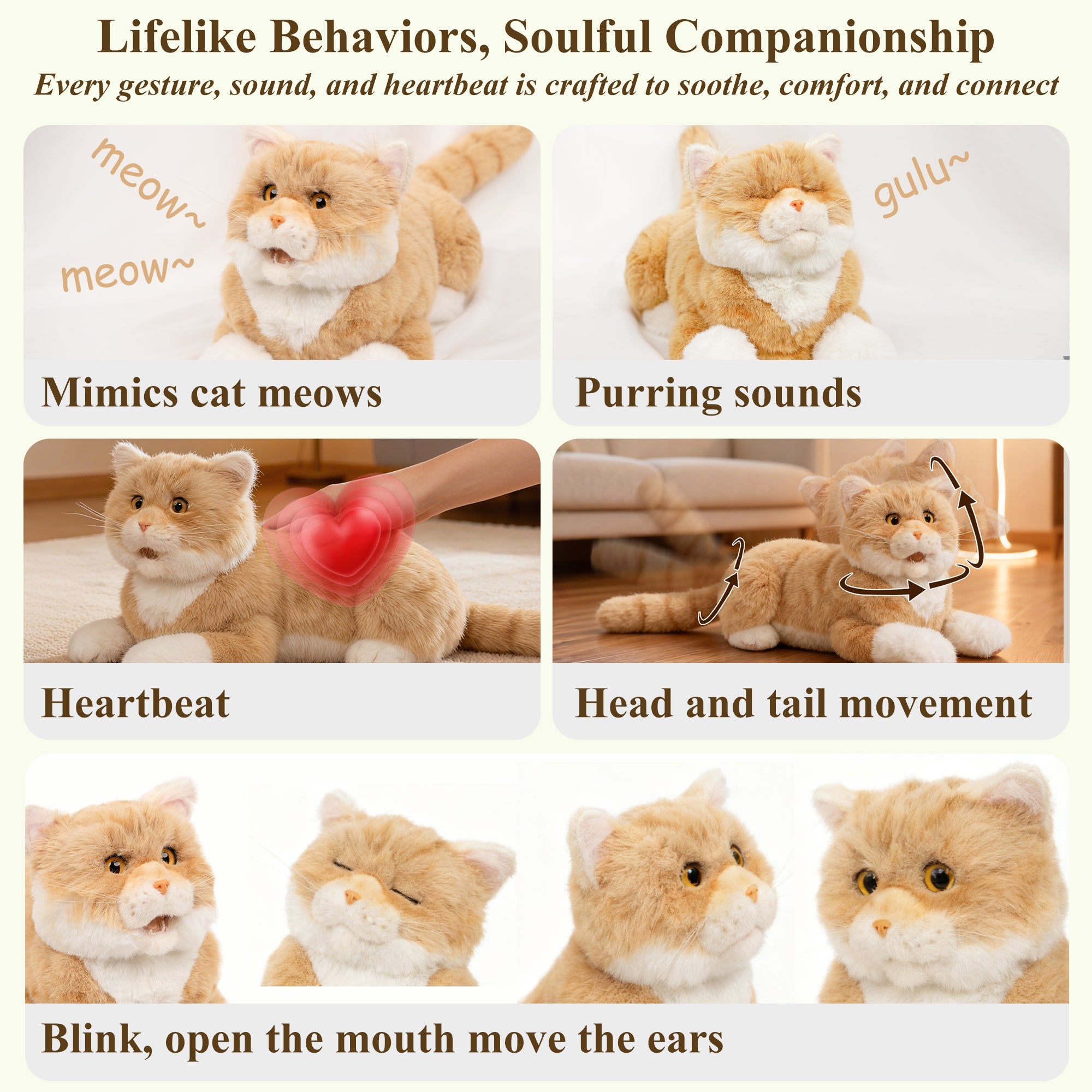 Percy Pro Mate Cat - Interactive Lifelike Companion
