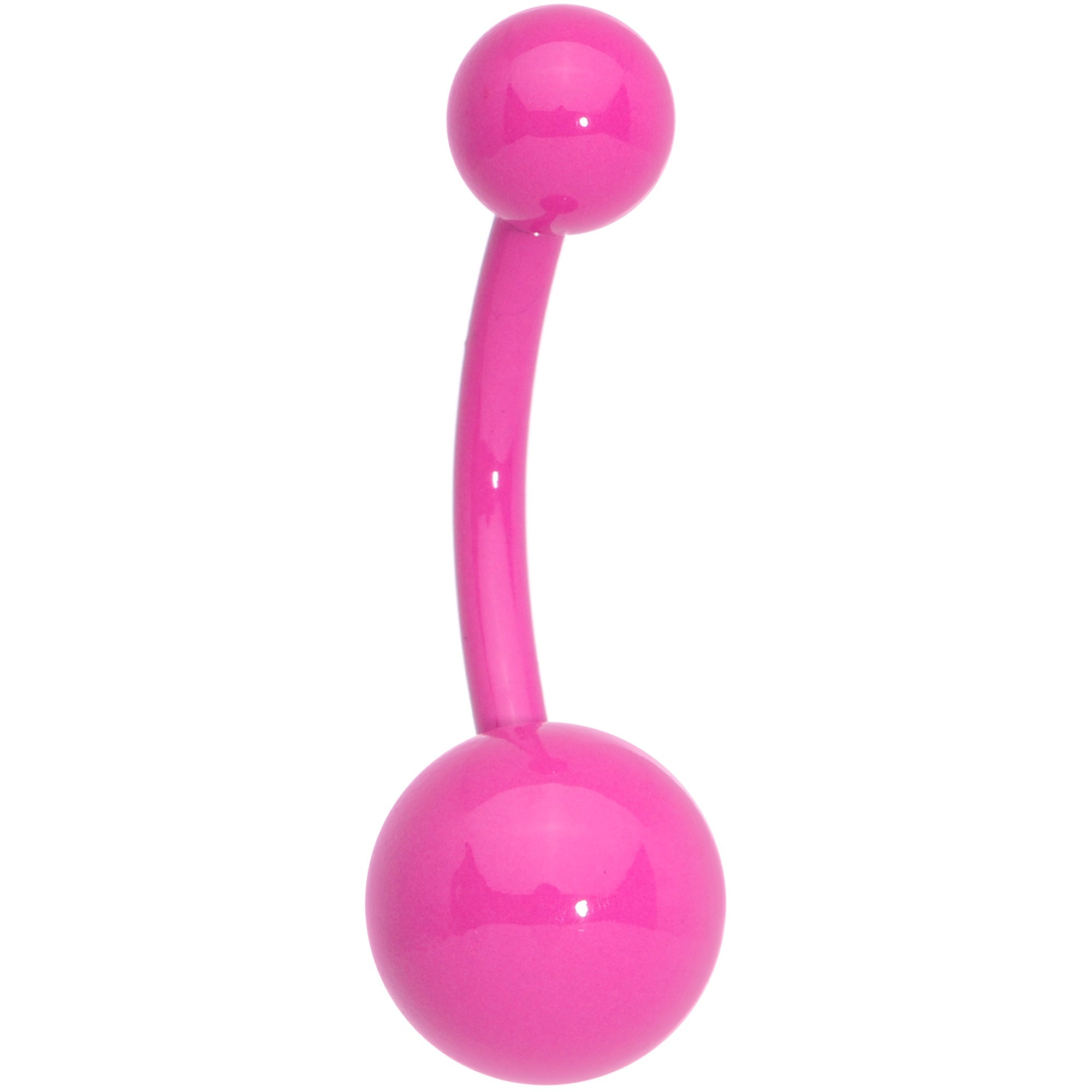 Steel Resin Pretty for Pink Belly Ring
