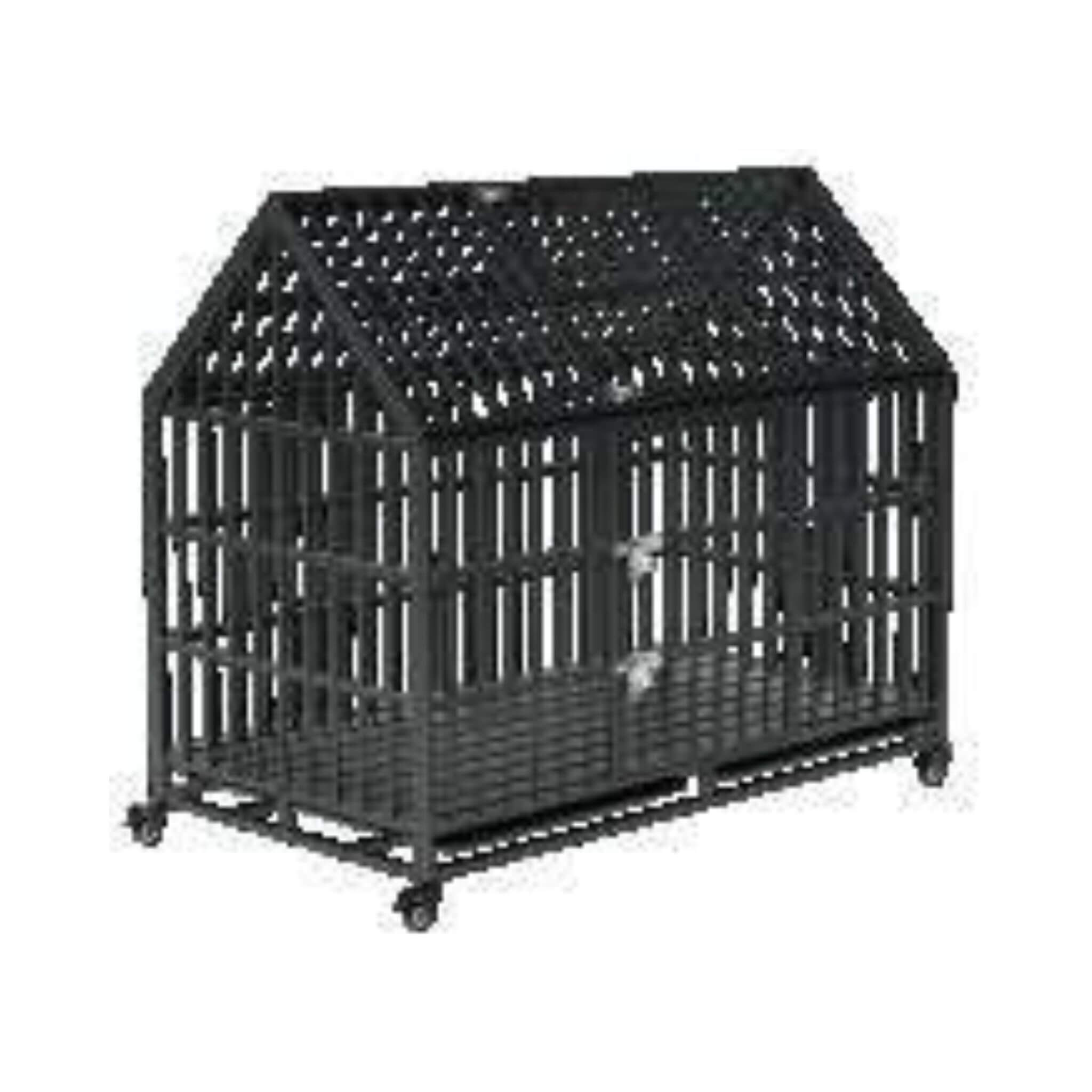 52-Inch Heavy-Duty Dog Crate With Roof Top Escape Proof Design (SAK90267)