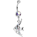 Aurora Gem Coral Reef Tropical Fish Dangle Belly Ring
