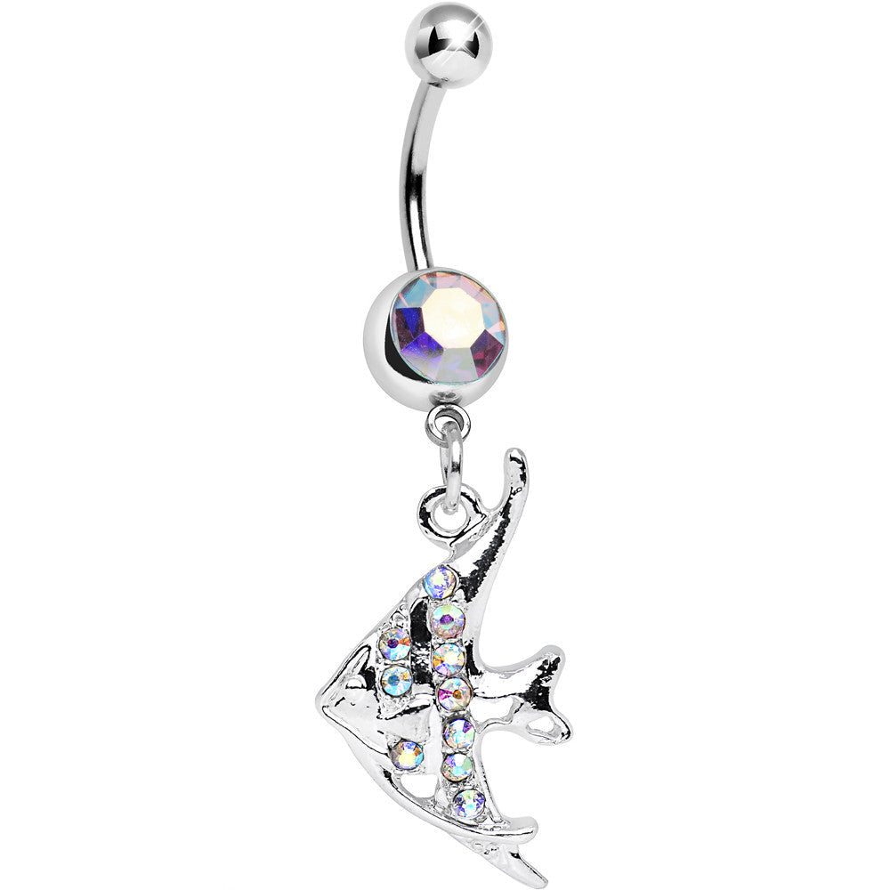 Aurora Gem Coral Reef Tropical Fish Dangle Belly Ring