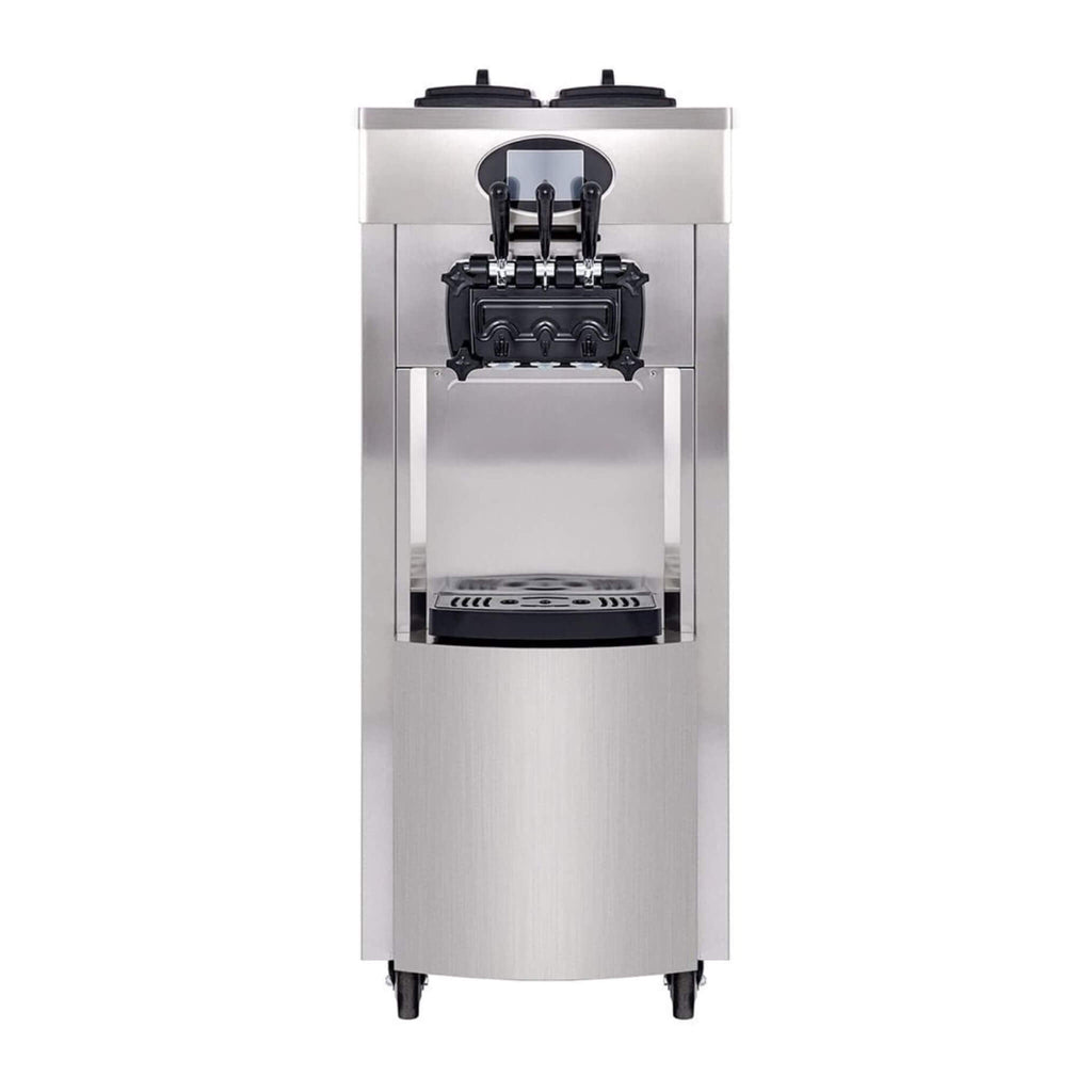 53-Inch Freestanding 3-Flavors Commercial Soft Serve Yogurt Ice Cream Machine Maker With Auto Clean (SAK74031)