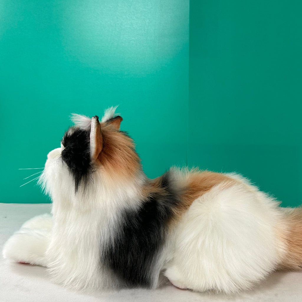 Plush Calico Cat-Handmade Life-Size Companion & Pet Memorial