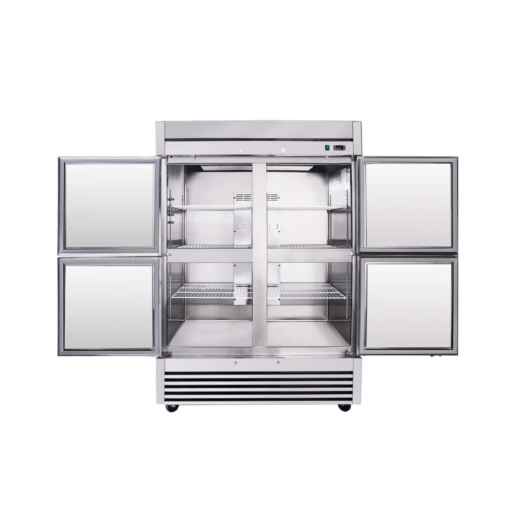 54-Inch 49 Cu.Ft Commercial 6-Shelves Stainless Steel Reach-In Freezer (SAK10247)