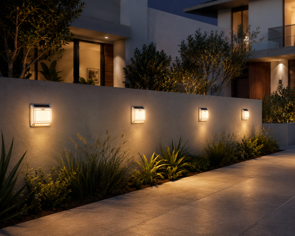 Solar LED Address Sign – Waterproof House Number Plaque, Customizable Numbers & Letters, Auto Dusk-to-Dawn Light, 8.1 x 6.9 Inches