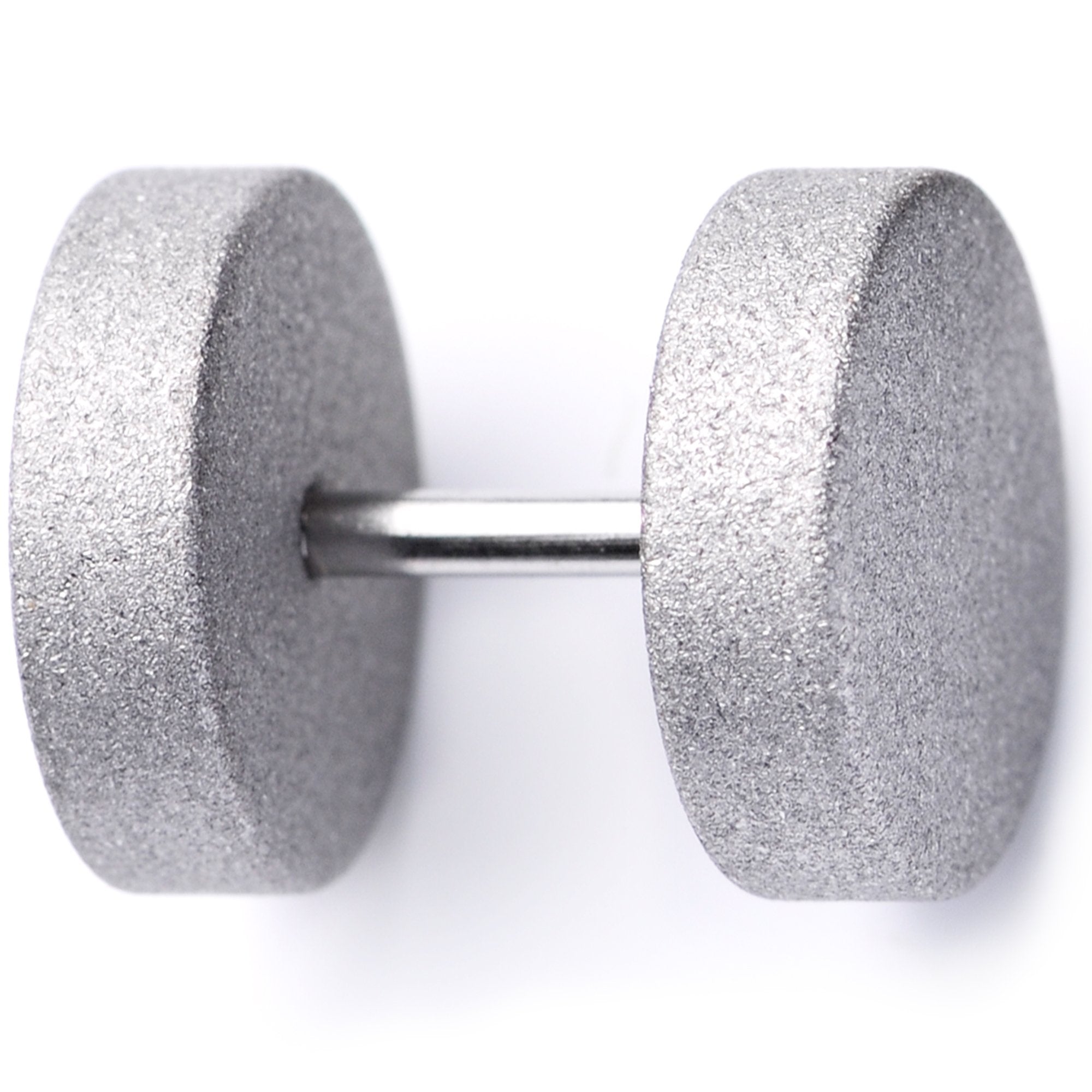 16G Silver Sandblasted Steel Cheater Plug Set