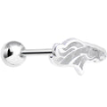 Officially Licensed NFL Cut Out Denver Broncos Tongue Ring