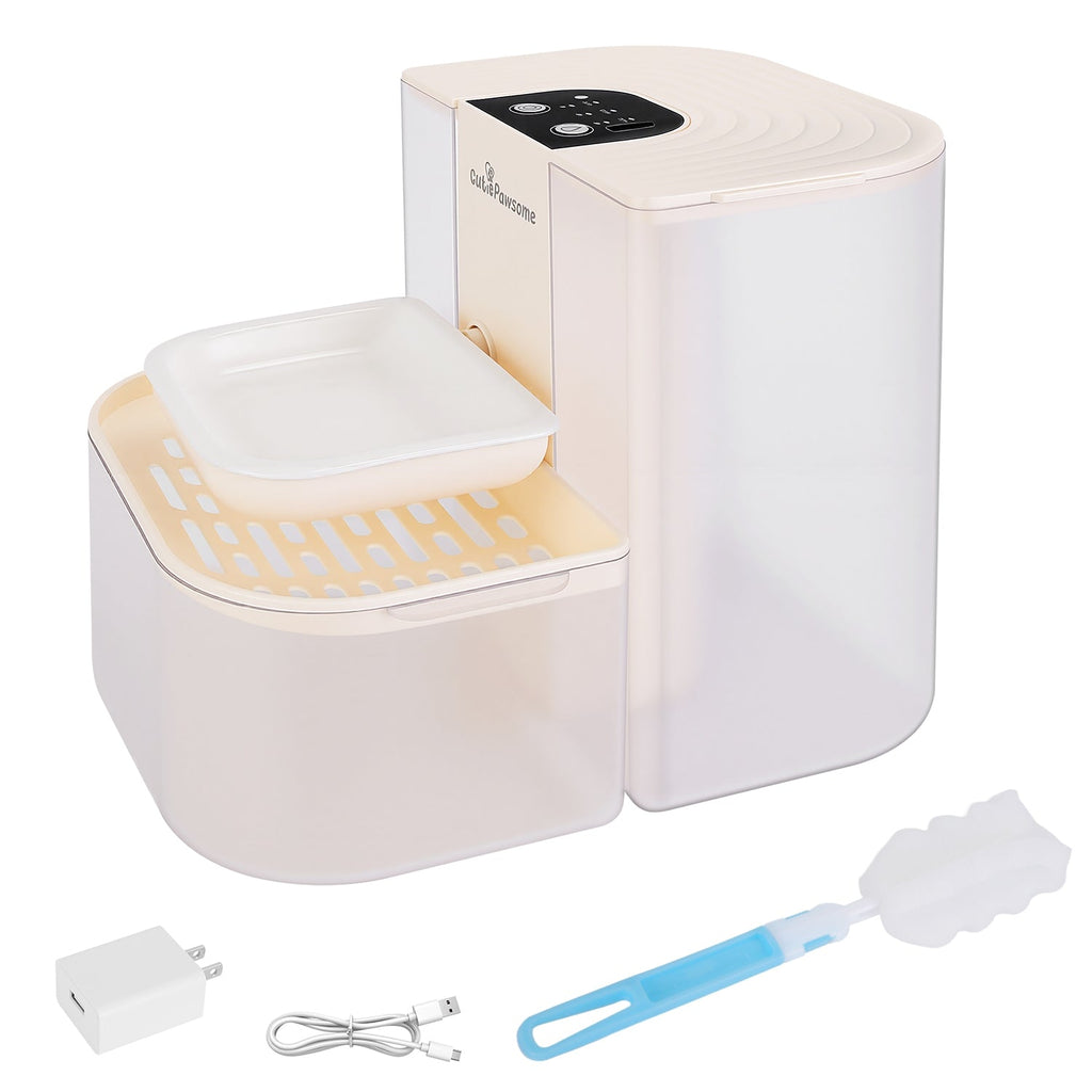 Smart Pet Water Fountain Automatic Cat Water Dispenser 4.5L Cordless Rechargeable Dog Water Fountain Self-Refill with 3 Adjustable Volume 3 Time Inter