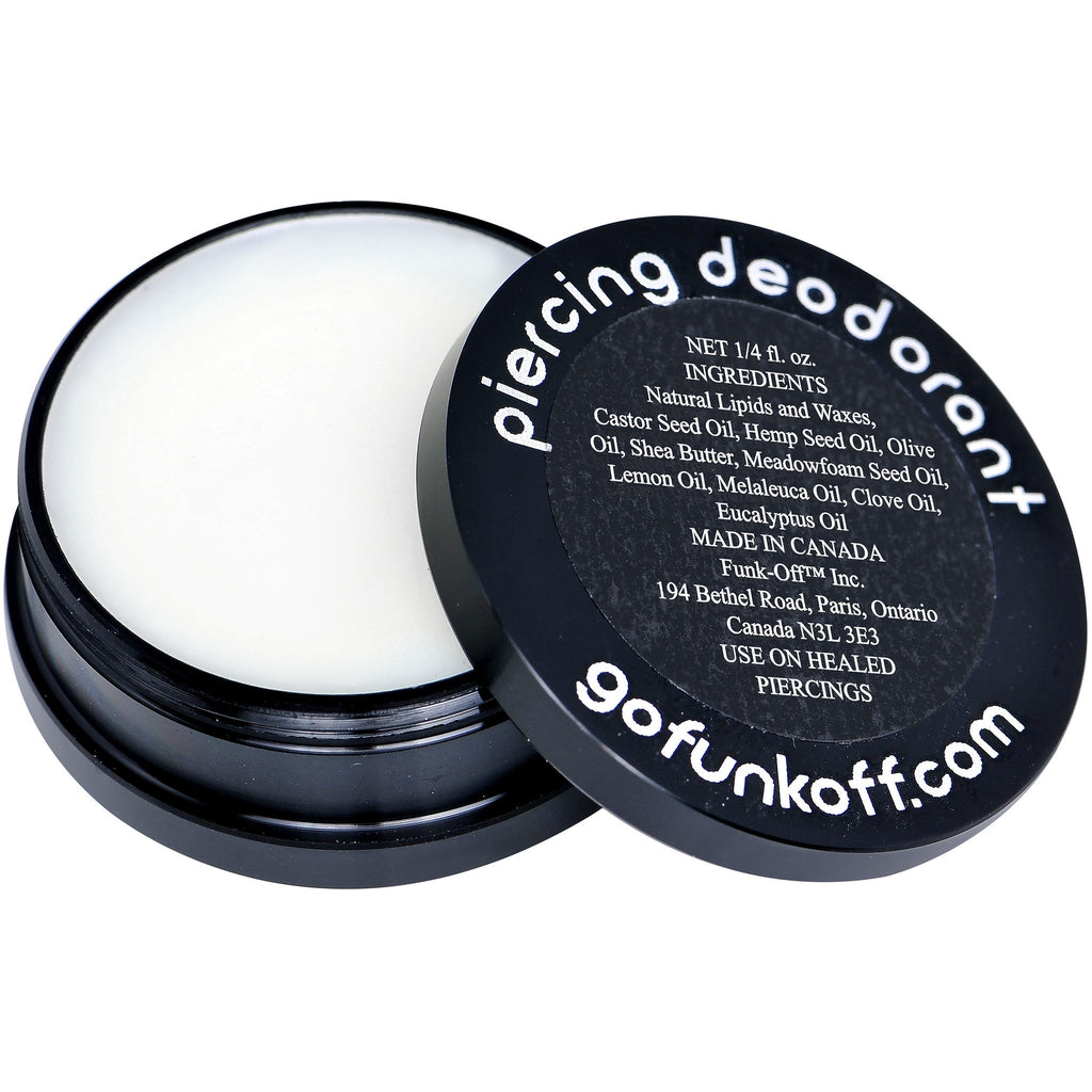 Clear Gem Black Funk-Off Piercing Deodorant