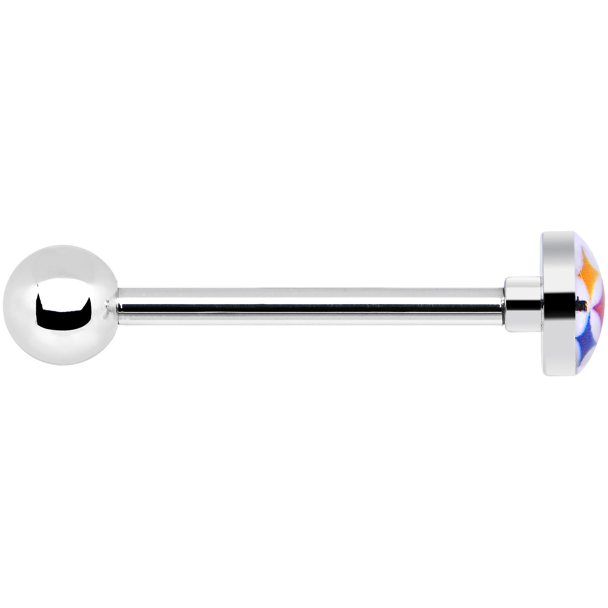 Officially Licensed NFL Pittsburgh Steelers Barbell Tongue Ring