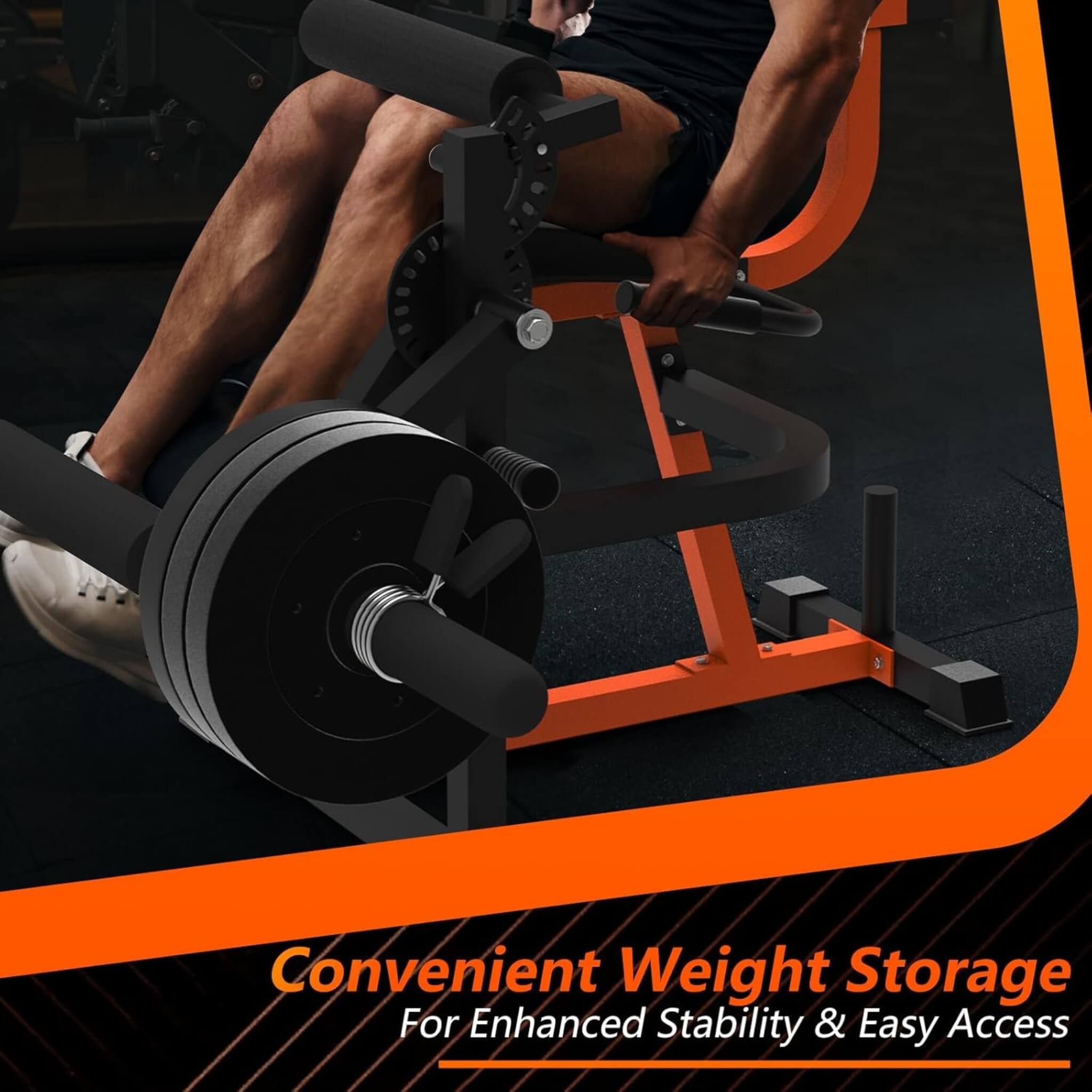Rovix 550LBS Adjustable Lower Body Leg Extension And Curl Machine (SAK16390)