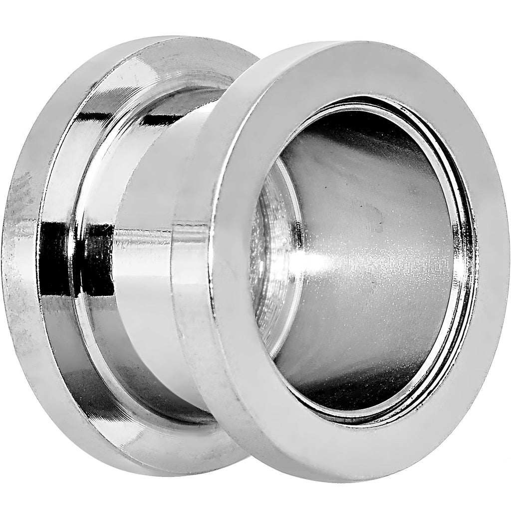 1/2 Stainless Steel Clear Gem Anchor Tunnel Plug