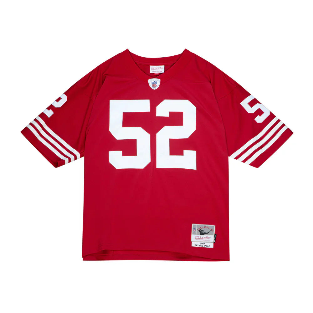 Men's Willis Scarlet San Francisco 49ers 2007 Legacy Player Jersey
