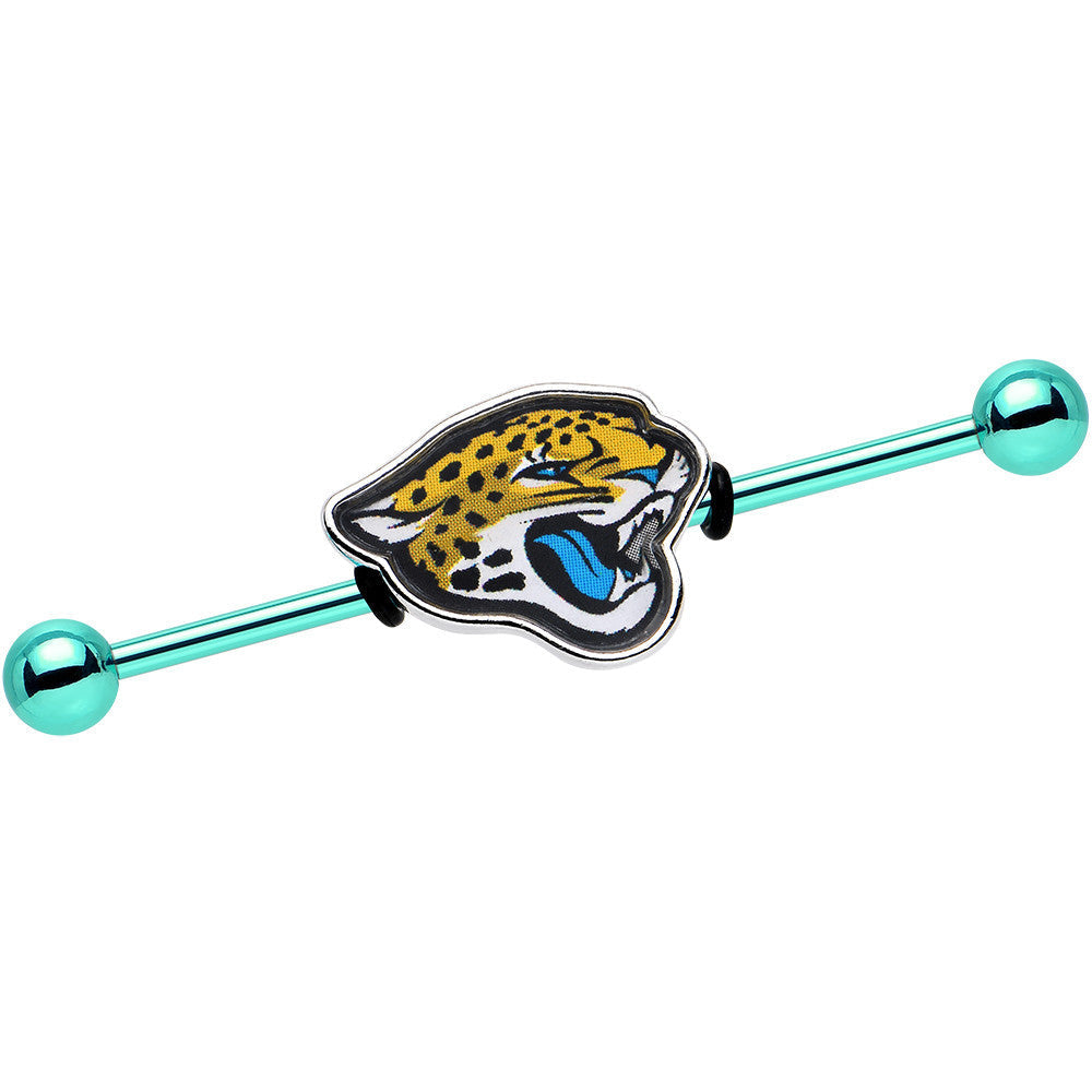 Officially Licensed Jacksonville Jaguars Logo Industrial Barbell 38mm