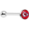 Officially Licensed Kansas City Chiefs Barbell Tongue Ring