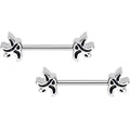14G 5/8 Swallow Bird Nipple Barbell Set