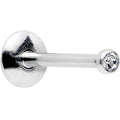 316L Stainless Steel Crystalline Gem Push-In Labret Monroe