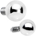 3mm Stainless Steel Externally Threaded Dermal Anchor Top