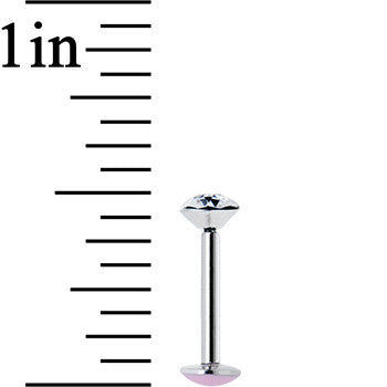16G 5/16 Handmade Labret Created with Crystals 4mm