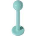 16G 3/8 Mint Green Ceramic Coated Labret Monroe