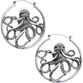 Octopus Tunnel Plug Hoop Hanger Earring Set