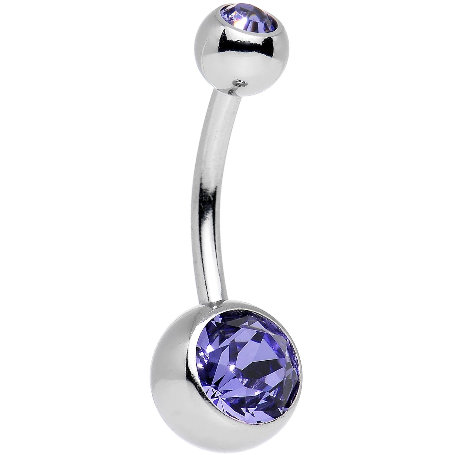 10 Piece Multicolor Belly Ring Pack Set Created with Crystals