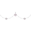 38 Pink Accent Tree of Life Charm Dangle Belly Chain