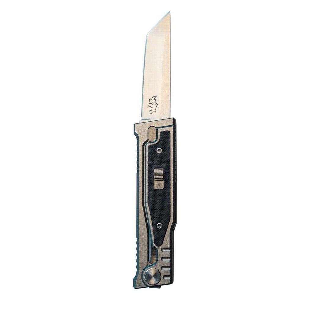 MUCITUP Rampart Tanto Sliding Blade Knife 3" D2 Steel Tactical Steel