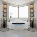 Nuvia Celestia 59-Inch 2-Person Luxury Corner Whirlpool Jetted Bathtub (SAK97310)