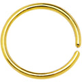 18G 3/8 Gold IP Annealed Steel Seamless Circular Ring