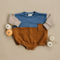 Salt and Pine x LJC Color Block Sweatshirt Romper *2T left