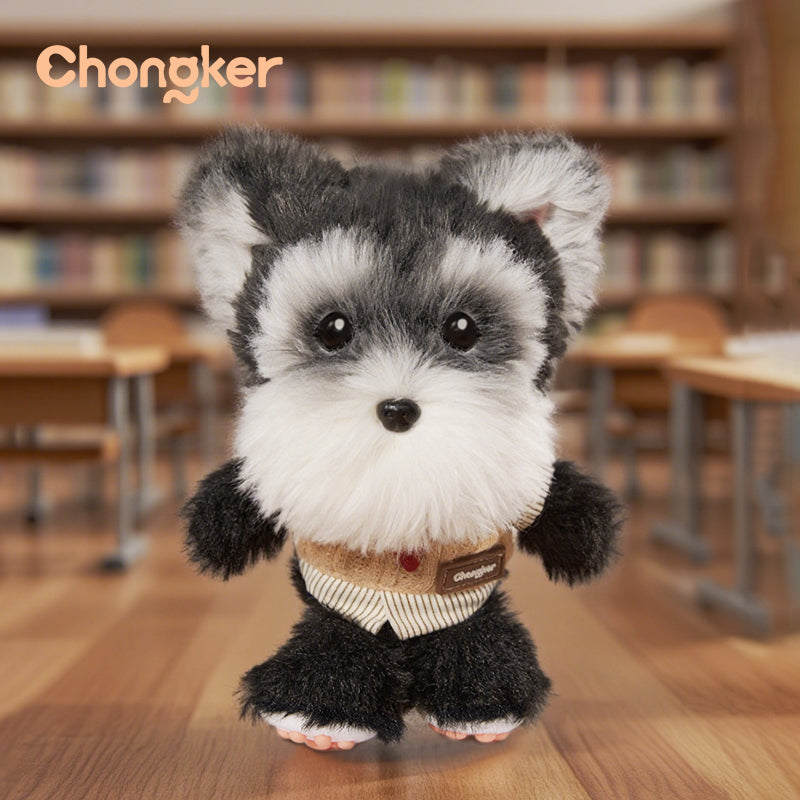 Gray Schnauzer Dog Charm- Kawaii Puppy Charm for Teens