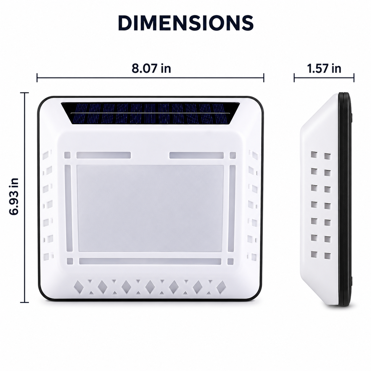 Solar LED Address Sign – Waterproof House Number Plaque, Customizable Numbers & Letters, Auto Dusk-to-Dawn Light, 8.1 x 6.9 Inches